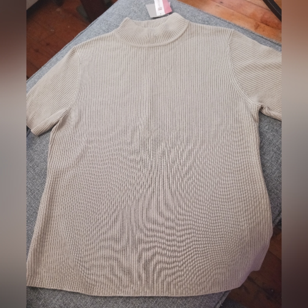 Croft & Barrow Women’s Classic Ribbed Sweater Taupe ✨Brand New with Tags✨